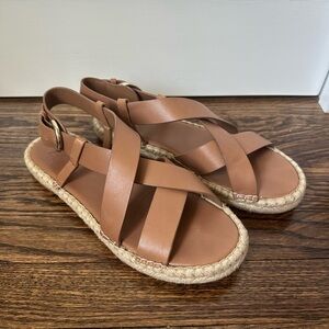 Marc Fisher Tallia Brown Espadrille Sandals